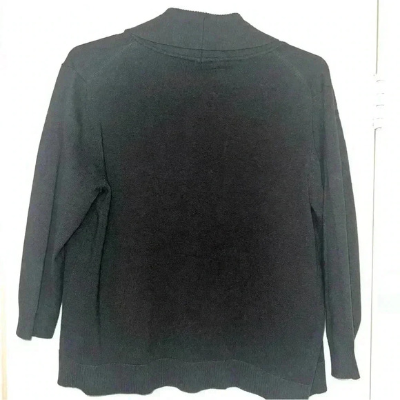 Select+Trent black 3/4 Sleeve Cardigan Woman’s Size L - Picture 5 of 5